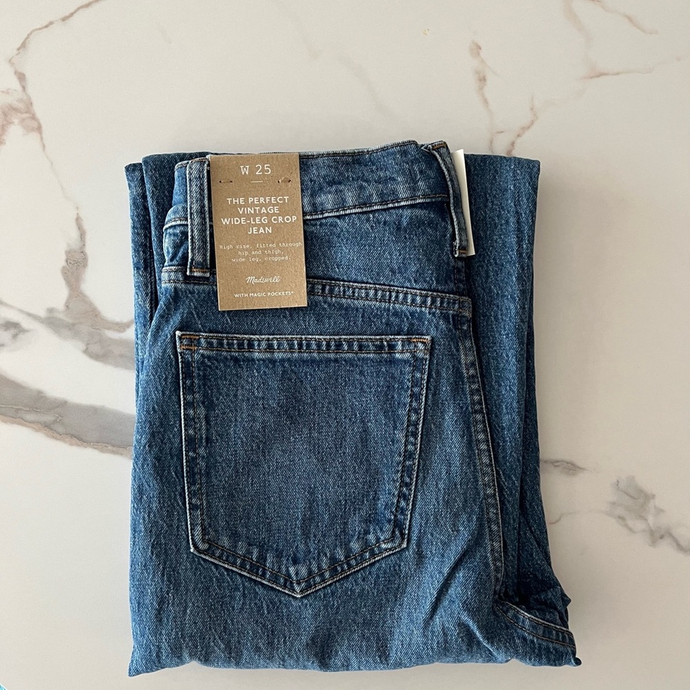 Madewell Perfect Vintage Wide Leg Crop Jean